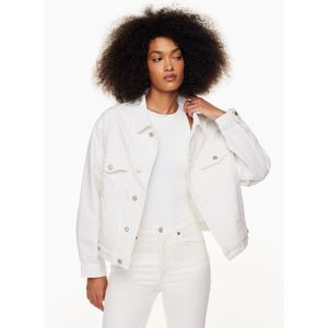 AGOLDE CHARLI DENIM JACKET IN DRUM WHITE